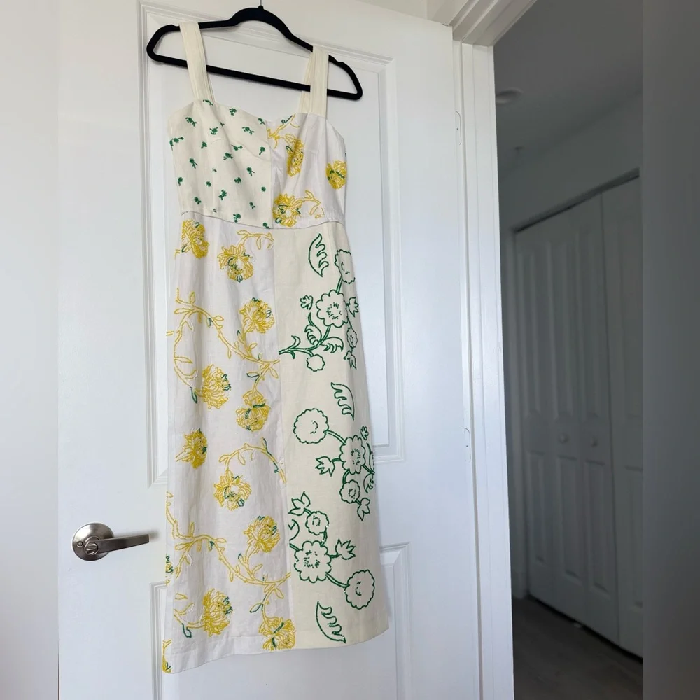 NWT TORY BURCH Embellished Dress in Linen $1,798 2